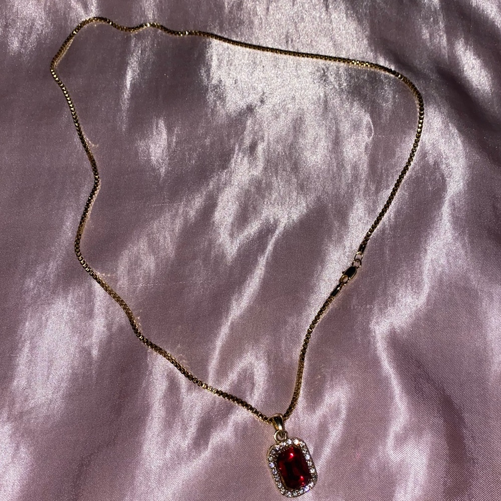 Gold Rhinestone Necklace